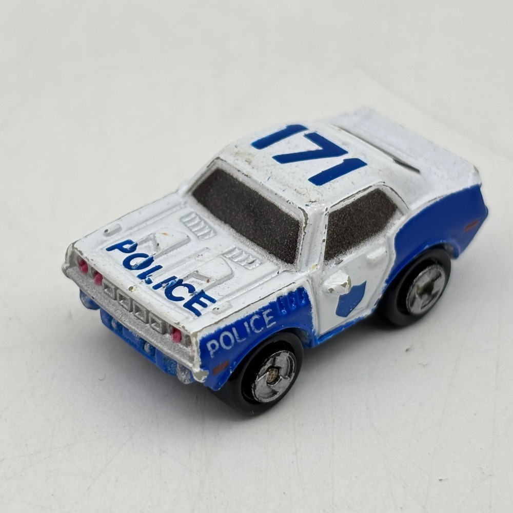 Galoob Micro Machines Police Car #171 Blue White Vintage Loose 1988